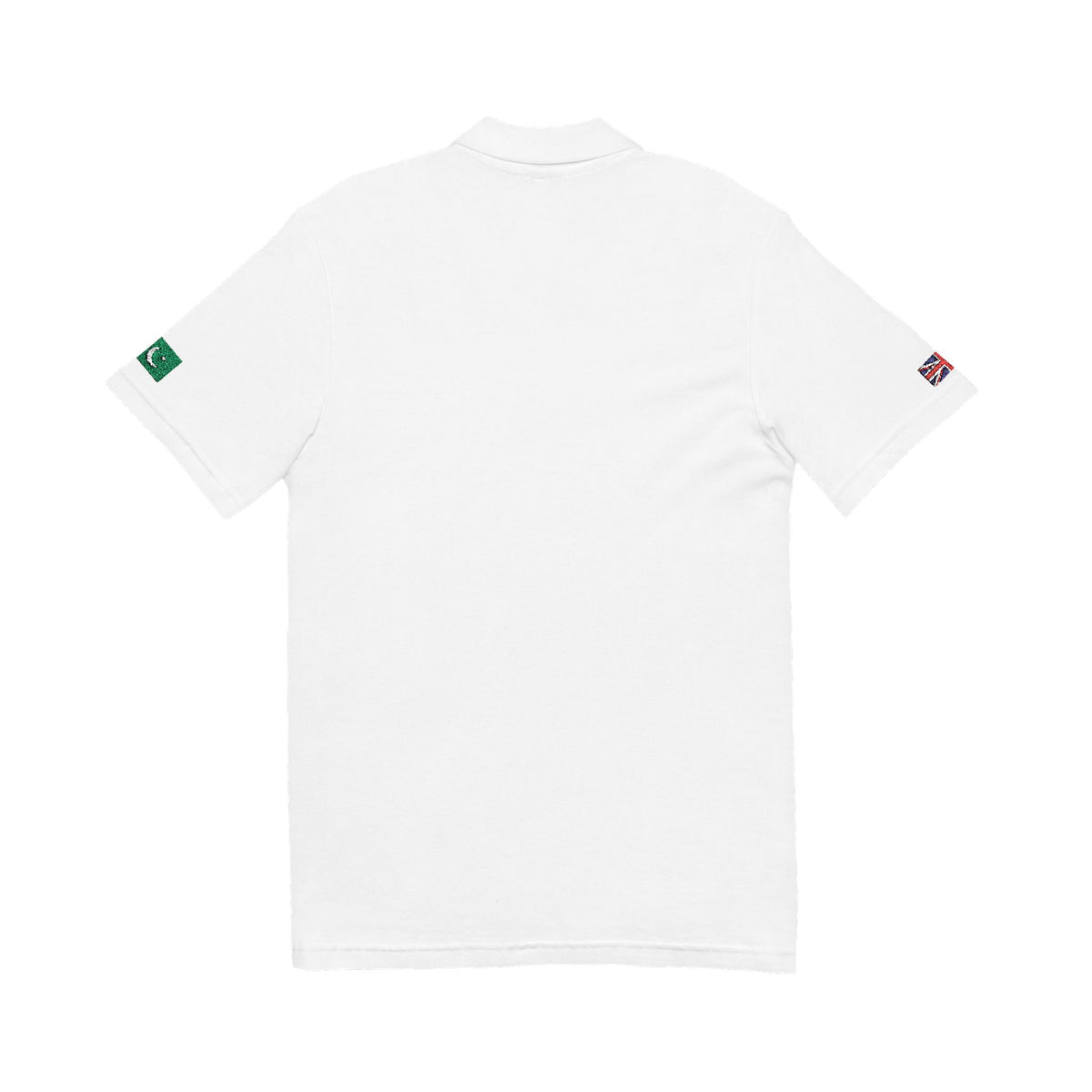Pakistani British Embroidered Polo Shirt | Pakistan UK Dual Heritage Polo | Personalized Initials | Two Flag Heritage Gift - Proud & Loyal