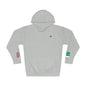Pakistani British Flag Fleece Hoodie | Pakistan UK Dual Heritage Gift | Personalized Initials | Embroidered Sleeve Flags | United Kingdom - Proud & Loyal