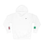 Pakistani British Flag Fleece Hoodie | Pakistan UK Dual Heritage Gift | Personalized Initials | Embroidered Sleeve Flags | United Kingdom - Proud & Loyal