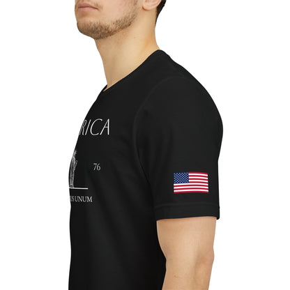 Personalized America Statue of Liberty Sketch Cotton T-Shirt - Proud & Loyal
