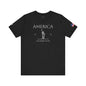 Personalized America Statue of Liberty Sketch Cotton T-Shirt - Proud & Loyal