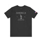 Personalized America Statue of Liberty Sketch Cotton T-Shirt - Proud & Loyal