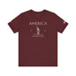 Personalized America Statue of Liberty Sketch Cotton T-Shirt - Proud & Loyal