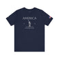 Personalized America Statue of Liberty Sketch Cotton T-Shirt - Proud & Loyal