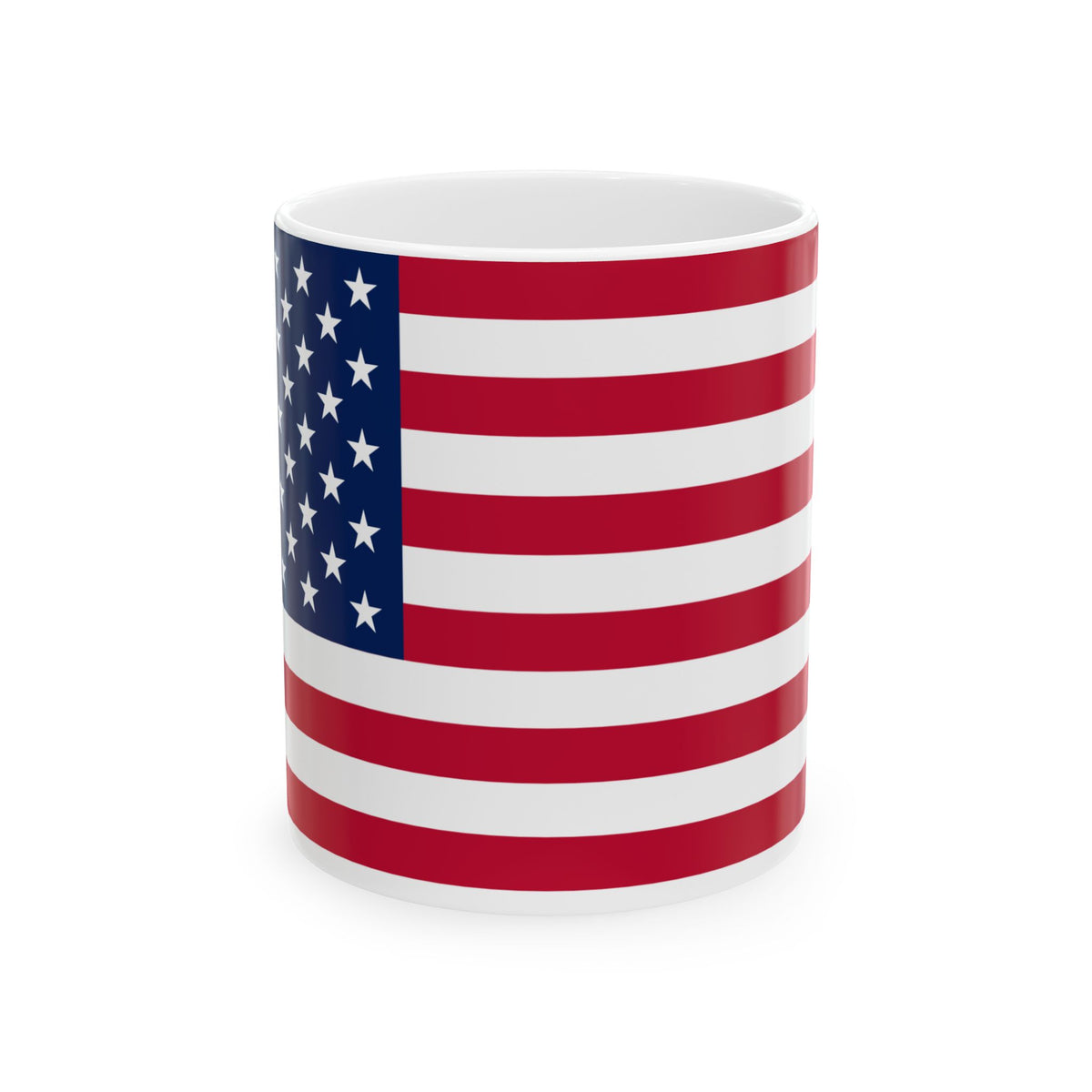 Personalized American Flag Mug | USA Stars Stripes Ceramic Mug, Patriotic Coffee Cup, New Citizen, Naturalization Gift, Heritage Gift - Proud & Loyal