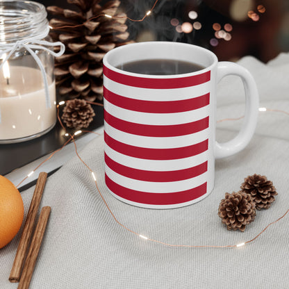 Personalized American Flag Mug | USA Stars Stripes Ceramic Mug, Patriotic Coffee Cup, New Citizen, Naturalization Gift, Heritage Gift - Proud & Loyal