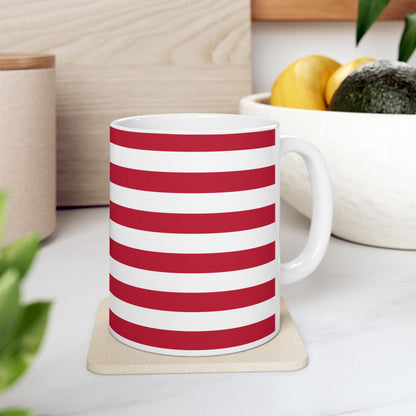 Personalized American Flag Mug | USA Stars Stripes Ceramic Mug, Patriotic Coffee Cup, New Citizen, Naturalization Gift, Heritage Gift - Proud & Loyal