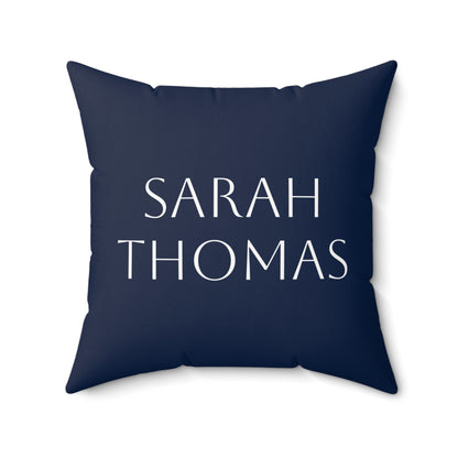 Personalized American Flag Stripe Pillow | Square Decorative Pillow, Patriotic Home Decor - Proud & Loyal