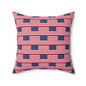 Personalized American Flag Stripe Pillow | Square Decorative Pillow, Patriotic Home Decor - Proud & Loyal