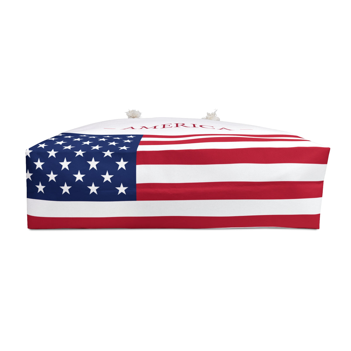 Personalized American Weekender Bag, USA Flag Travel Bag, Custom Name Heritage Tote, Patriotic Vacation Overnight Bag - Proud & Loyal