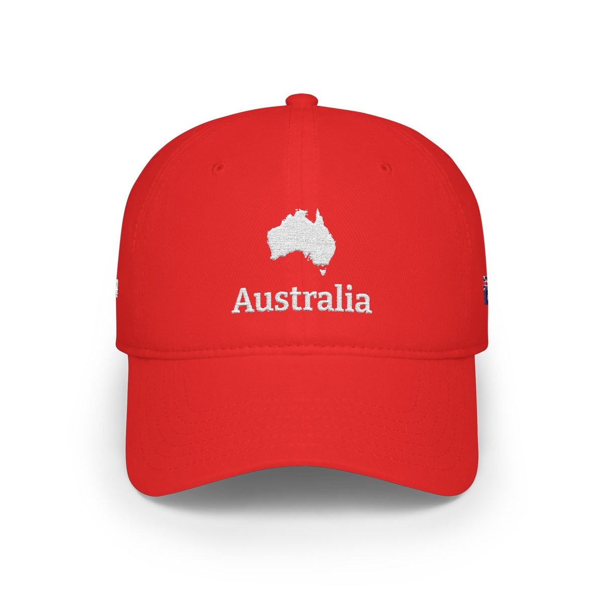 Personalized Australia Heritage Hat, Australian Flag Embroidered Cap, Custom Initials, Australia Map Low Profile Hat, Country Shape, Outback - Proud & Loyal