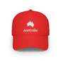 Personalized Australia Heritage Hat, Australian Flag Embroidered Cap, Custom Initials, Australia Map Low Profile Hat, Country Shape, Outback - Proud & Loyal