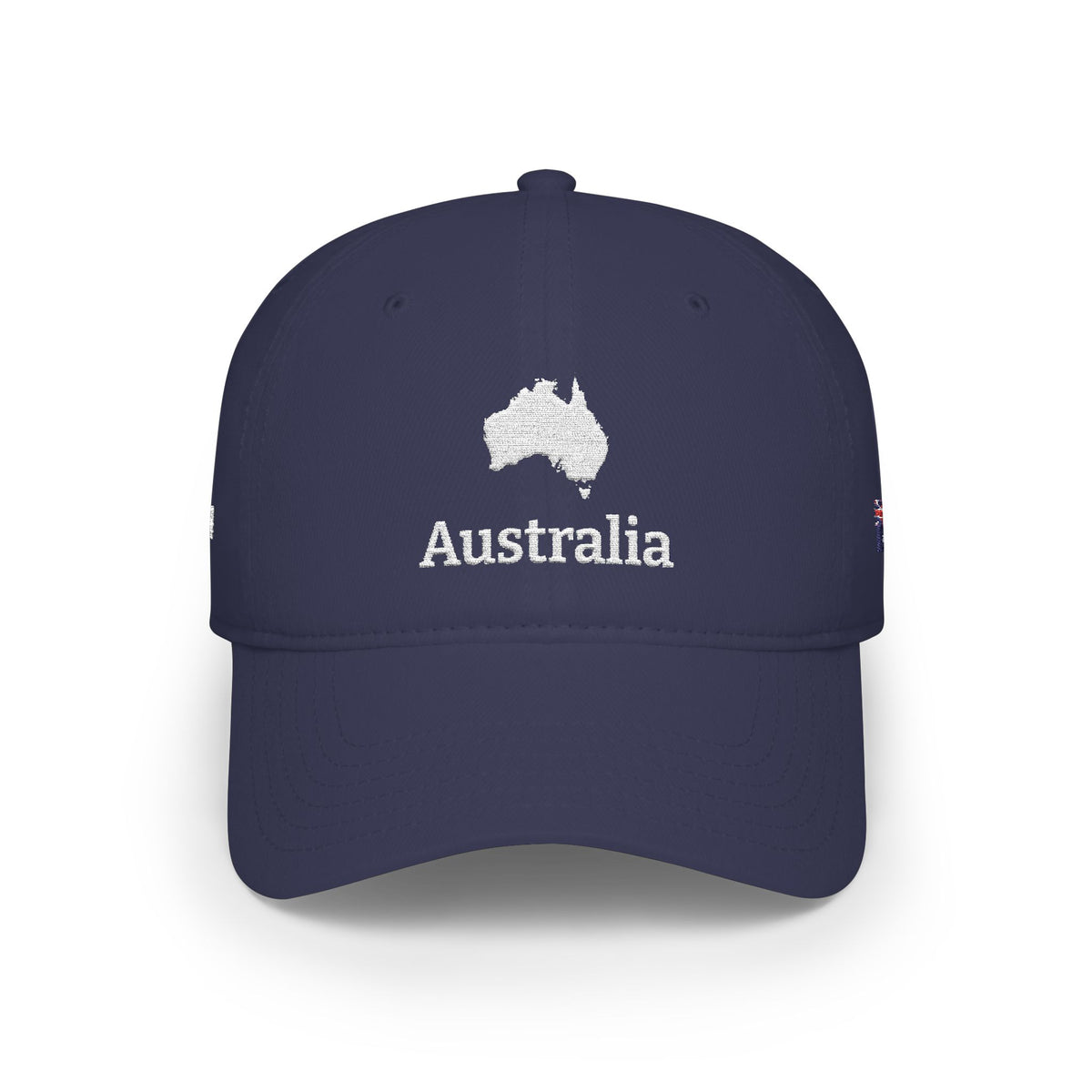 Personalized Australia Heritage Hat, Australian Flag Embroidered Cap, Custom Initials, Australia Map Low Profile Hat, Country Shape, Outback - Proud & Loyal