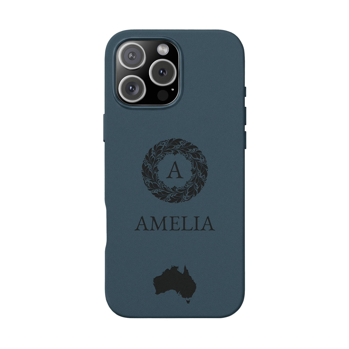 Personalized Australia iPhone Case | Aussie Monogram Map Cover