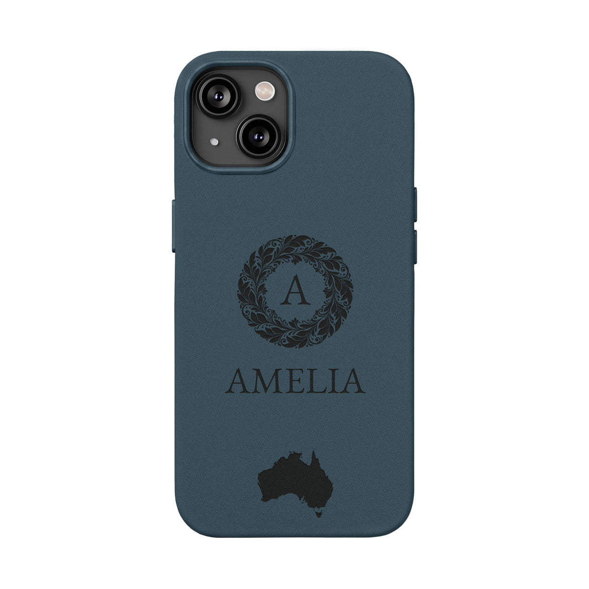 Personalized Australia iPhone Case | Aussie Monogram Map Cover