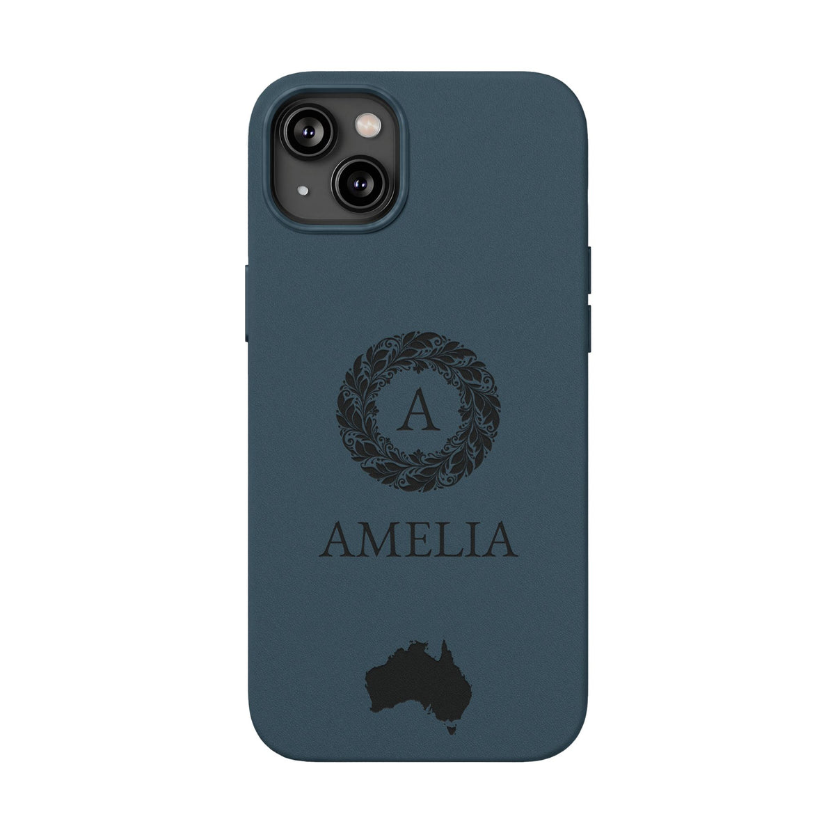 Personalized Australia iPhone Case | Aussie Monogram Map Cover