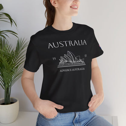 Personalized Australia Opera House Sketch Cotton T-Shirt - Proud & Loyal