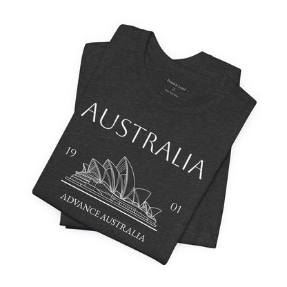 Personalized Australia Opera House Sketch Cotton T-Shirt - Proud & Loyal