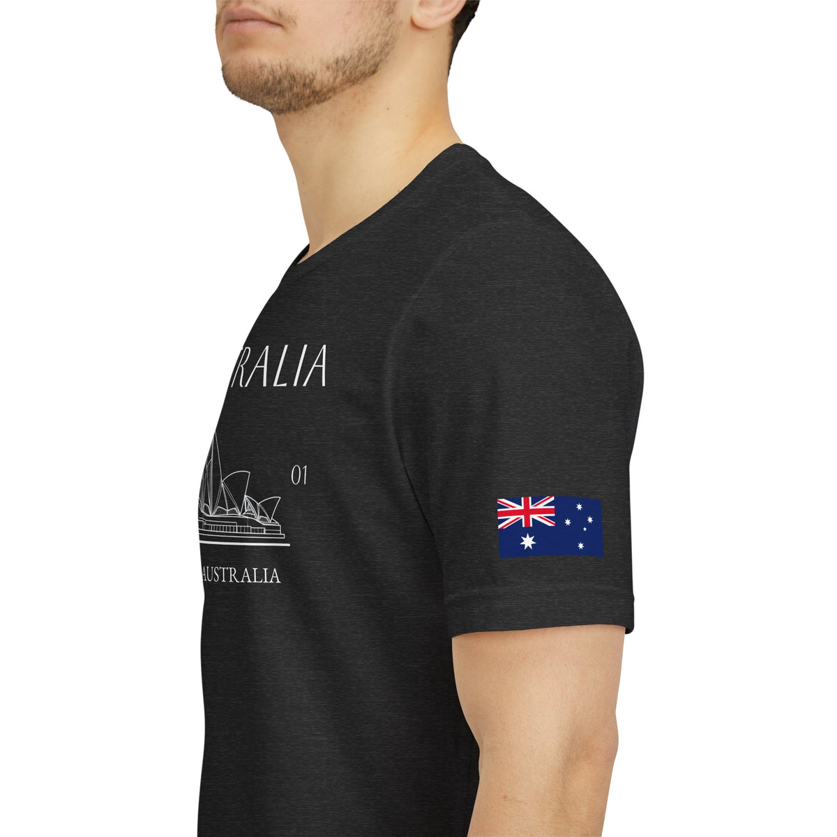 Personalized Australia Opera House Sketch Cotton T-Shirt - Proud & Loyal