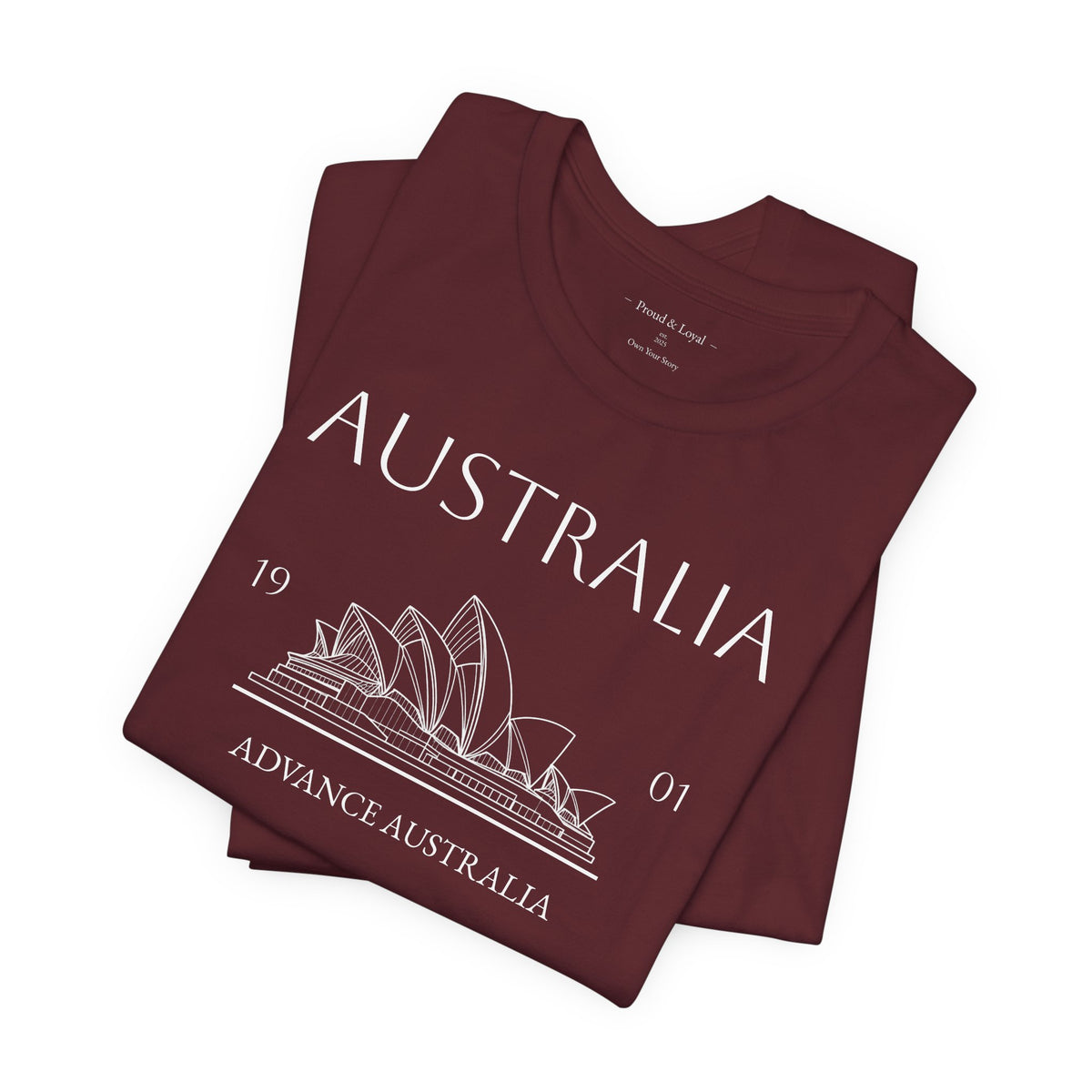 Personalized Australia Opera House Sketch Cotton T-Shirt - Proud & Loyal
