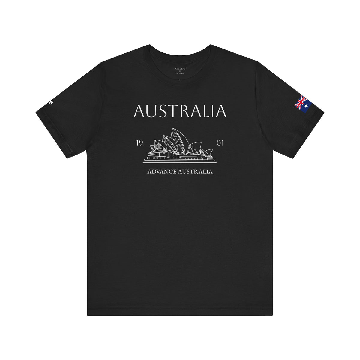 Personalized Australia Opera House Sketch Cotton T-Shirt - Proud & Loyal