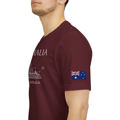 Personalized Australia Opera House Sketch Cotton T-Shirt - Proud & Loyal