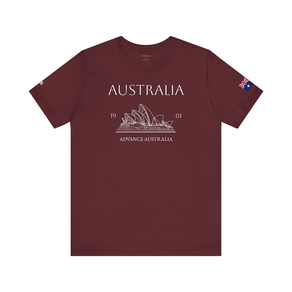 Personalized Australia Opera House Sketch Cotton T-Shirt - Proud & Loyal