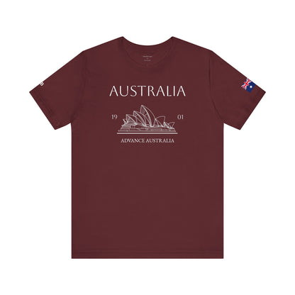 Personalized Australia Opera House Sketch Cotton T-Shirt - Proud & Loyal