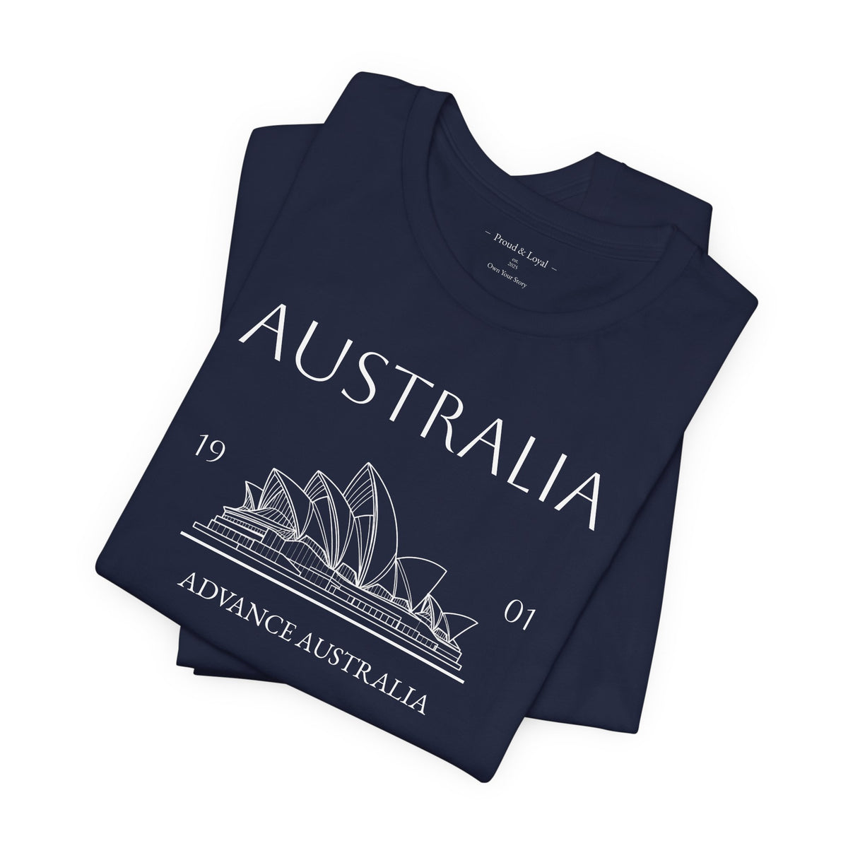 Personalized Australia Opera House Sketch Cotton T-Shirt - Proud & Loyal