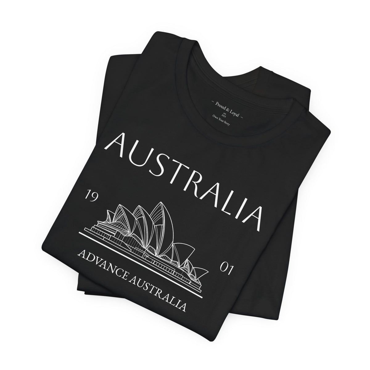 Personalized Australia Opera House Sketch Cotton T-Shirt - Proud & Loyal