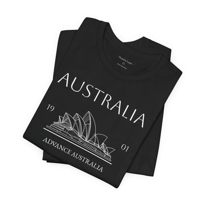 Personalized Australia Opera House Sketch Cotton T-Shirt - Proud & Loyal