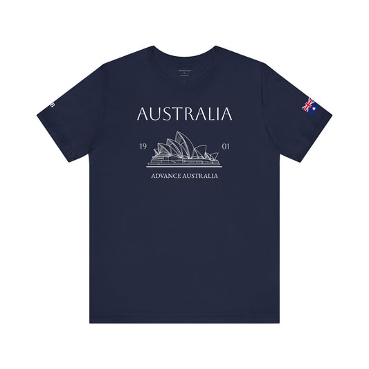 Personalized Australia Opera House Sketch Cotton T-Shirt - Proud & Loyal