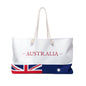 Personalized Australia Weekender Bag, Australian Flag Travel Bag, Custom Name Heritage Tote, Vacation Overnight Bag - Proud & Loyal