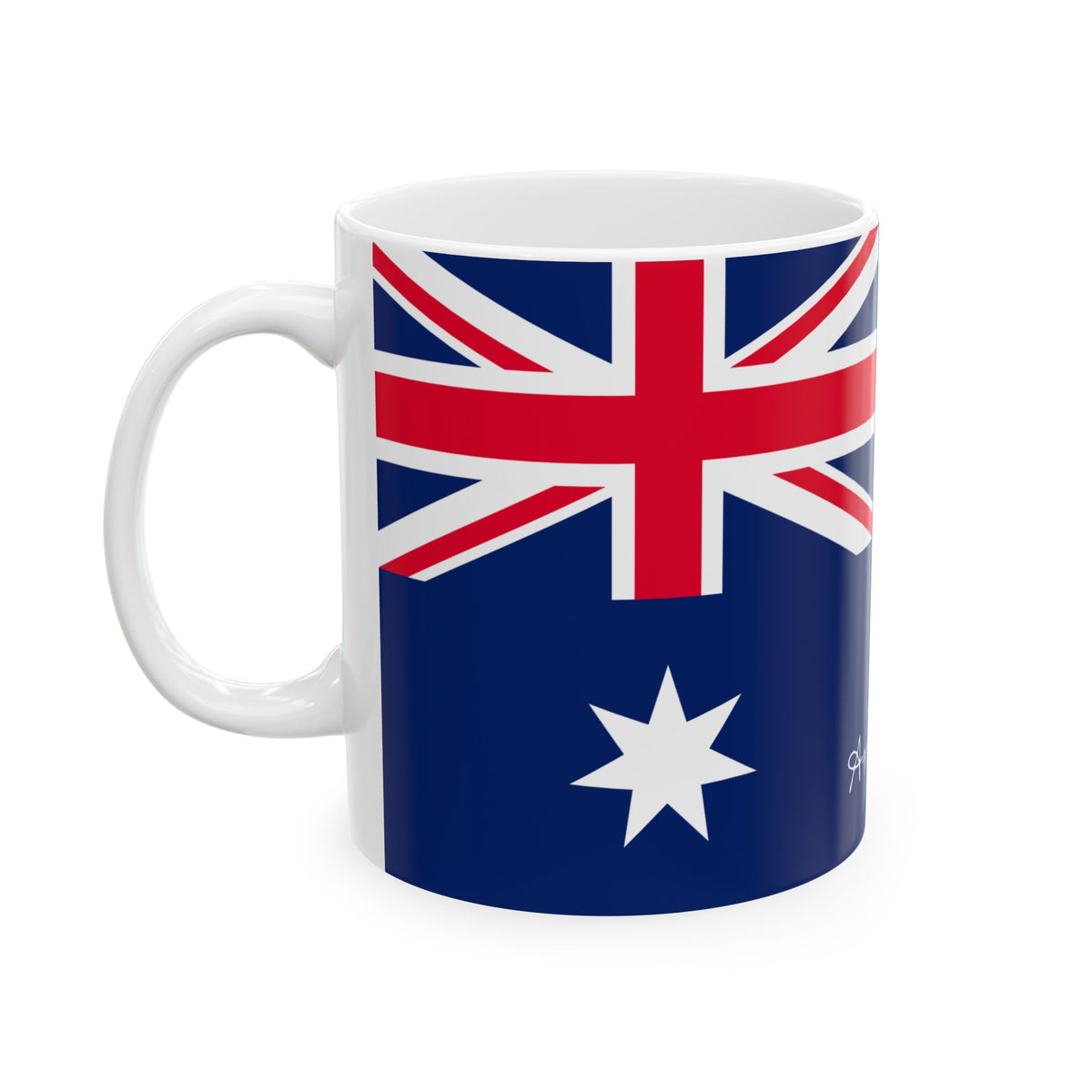 Personalized Australian Flag Mug | Ceramic Coffee Cup, Patriotic Australia Design, New Citizen, Naturalization Gift, Heritage Gift - Proud & Loyal