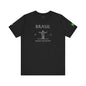 Personalized Brazil Brasil Christ the Redeemer Sketch Cotton T-Shirt - Proud & Loyal
