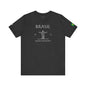 Personalized Brazil Brasil Christ the Redeemer Sketch Cotton T-Shirt - Proud & Loyal