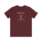 Personalized Brazil Brasil Christ the Redeemer Sketch Cotton T-Shirt - Proud & Loyal