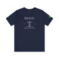 Personalized Brazil Brasil Christ the Redeemer Sketch Cotton T-Shirt - Proud & Loyal