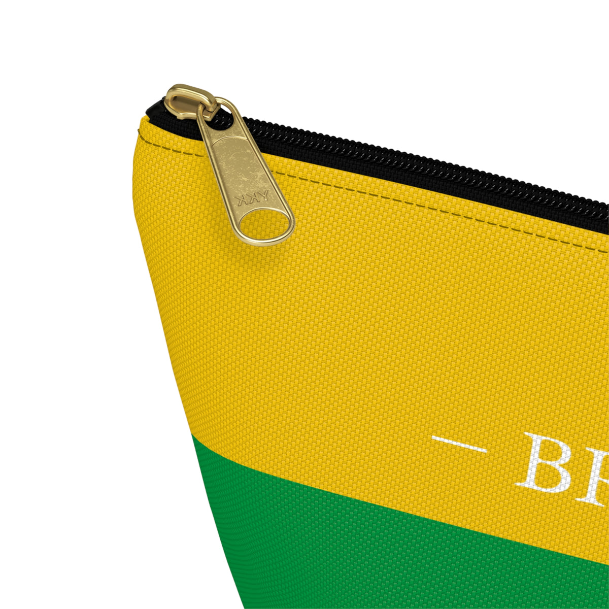 Personalized Brazil Flag Accessory Pouch, Brazilian Heritage Cosmetic Bag, Custom Name Travel Makeup Organizer, Brazil Gift - Proud & Loyal