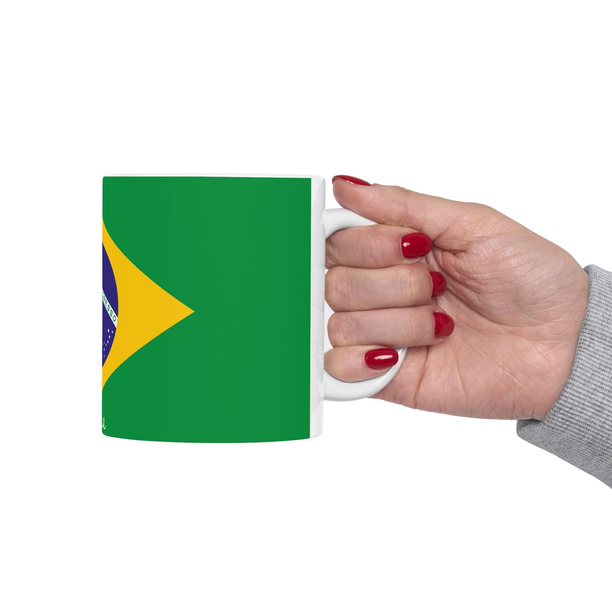 Personalized Brazil Flag Mug | Brazilian Flag Ceramic Mug, New Citizen, Naturalization Gift, Heritage Gift - Proud & Loyal