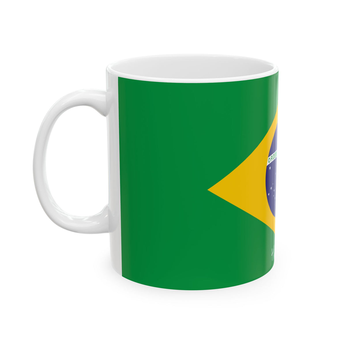 Personalized Brazil Flag Mug | Brazilian Flag Ceramic Mug, New Citizen, Naturalization Gift, Heritage Gift - Proud & Loyal