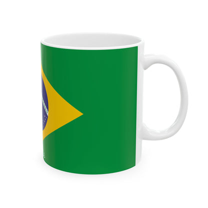 Personalized Brazil Flag Mug | Brazilian Flag Ceramic Mug, New Citizen, Naturalization Gift, Heritage Gift - Proud & Loyal