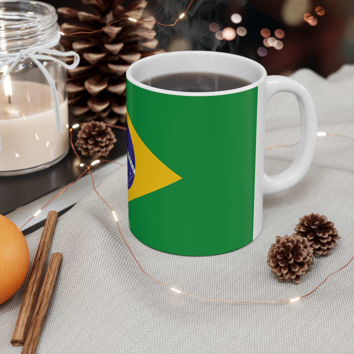 Personalized Brazil Flag Mug | Brazilian Flag Ceramic Mug, New Citizen, Naturalization Gift, Heritage Gift - Proud & Loyal