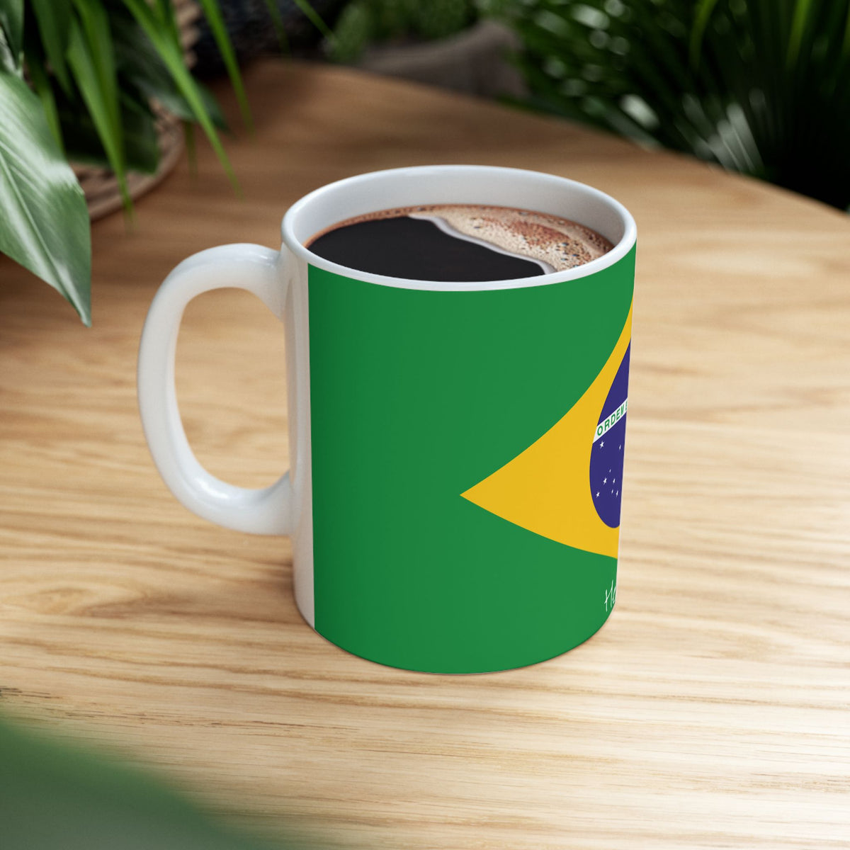 Personalized Brazil Flag Mug | Brazilian Flag Ceramic Mug, New Citizen, Naturalization Gift, Heritage Gift - Proud & Loyal