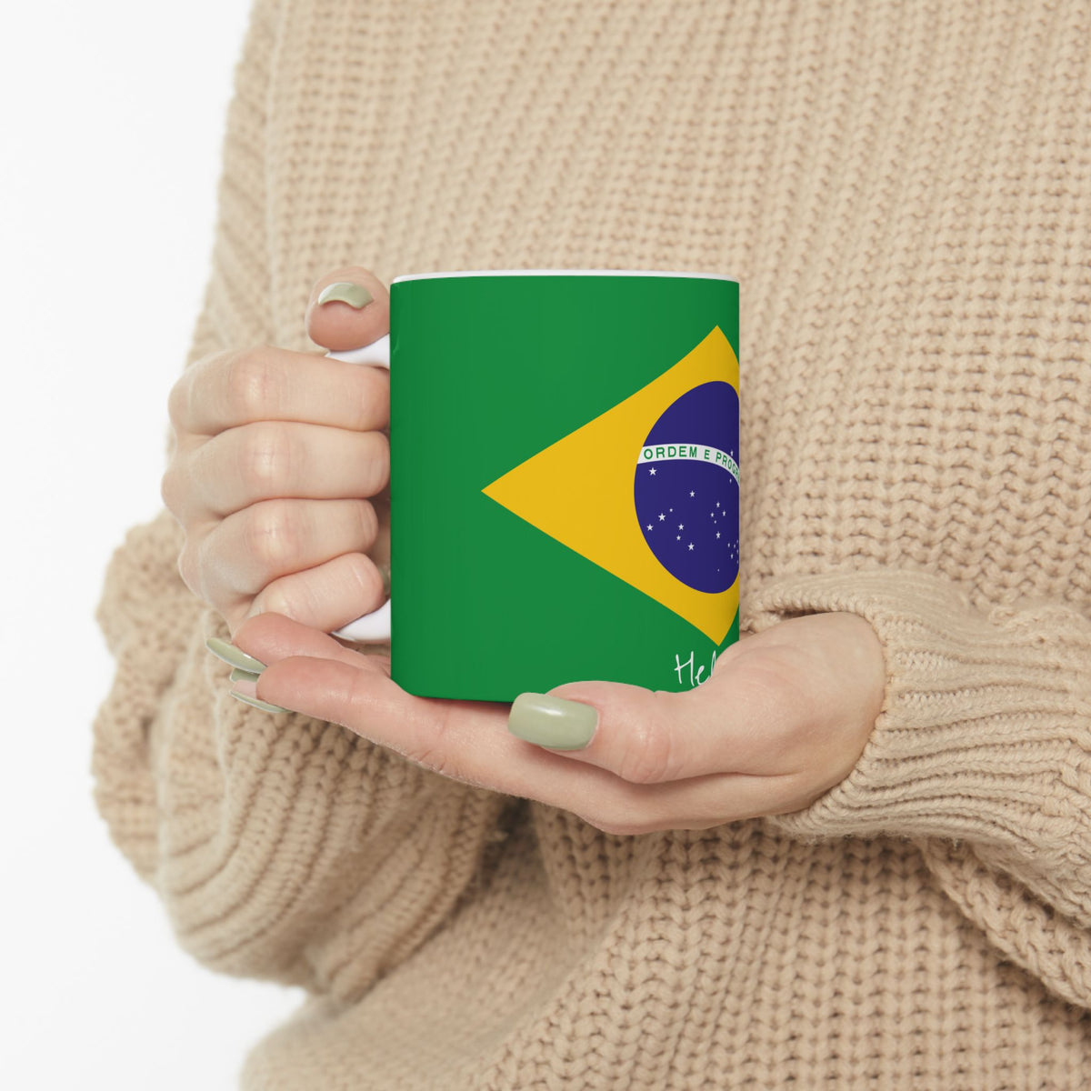 Personalized Brazil Flag Mug | Brazilian Flag Ceramic Mug, New Citizen, Naturalization Gift, Heritage Gift - Proud & Loyal