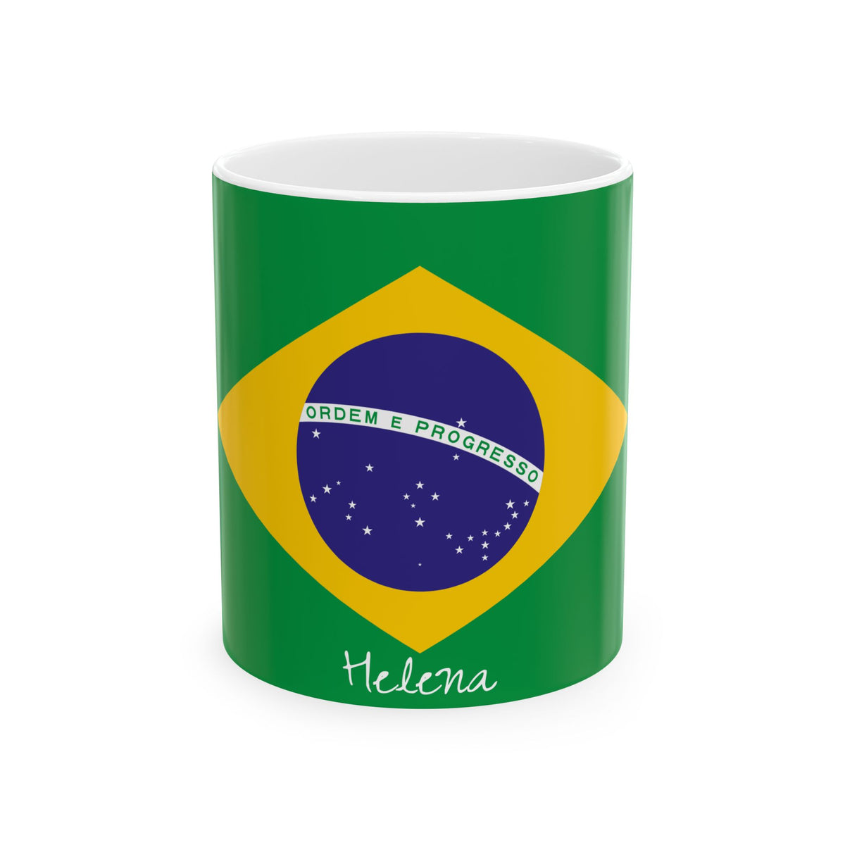 Personalized Brazil Flag Mug | Brazilian Flag Ceramic Mug, New Citizen, Naturalization Gift, Heritage Gift - Proud & Loyal