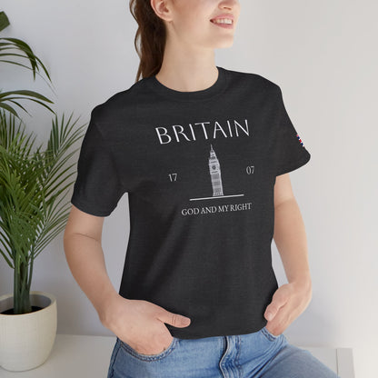 Personalized Britain Big Ben Sketch Cotton T-Shirt