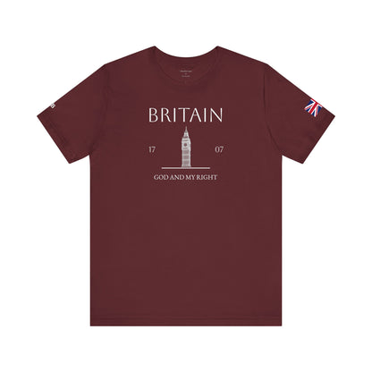 Personalized Britain Big Ben Sketch Cotton T-Shirt
