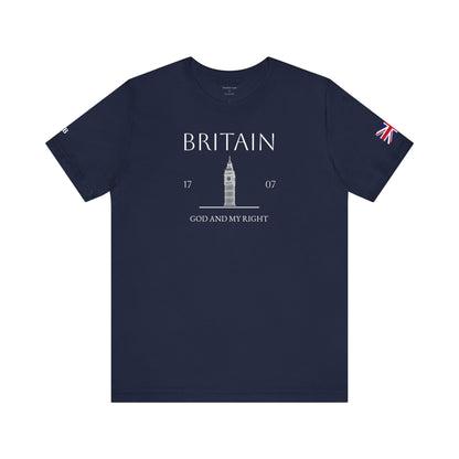 Personalized Britain Big Ben Sketch Cotton T-Shirt
