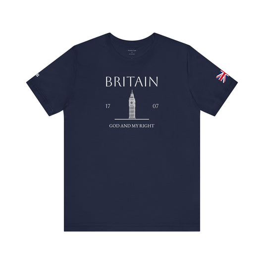 Personalized Britain Big Ben Sketch Cotton T-Shirt - Proud & Loyal
